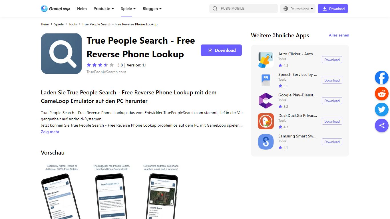 True People Search - Free Reverse Phone Lookup auf den PC herunterladen ...